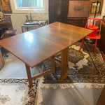 Midcentury Modern Walnut Folding Dining Table