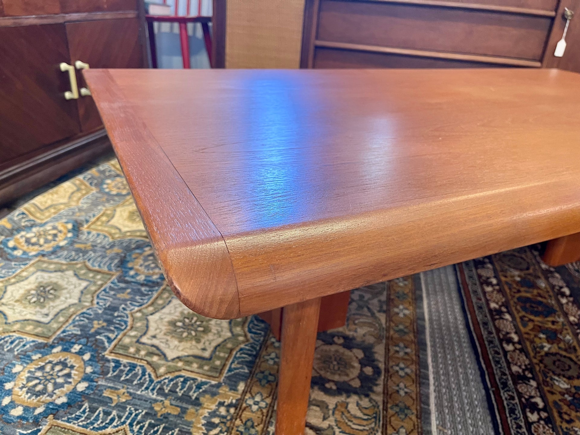 Velje Stole Scandinavian Modern Coffee Table in Teak