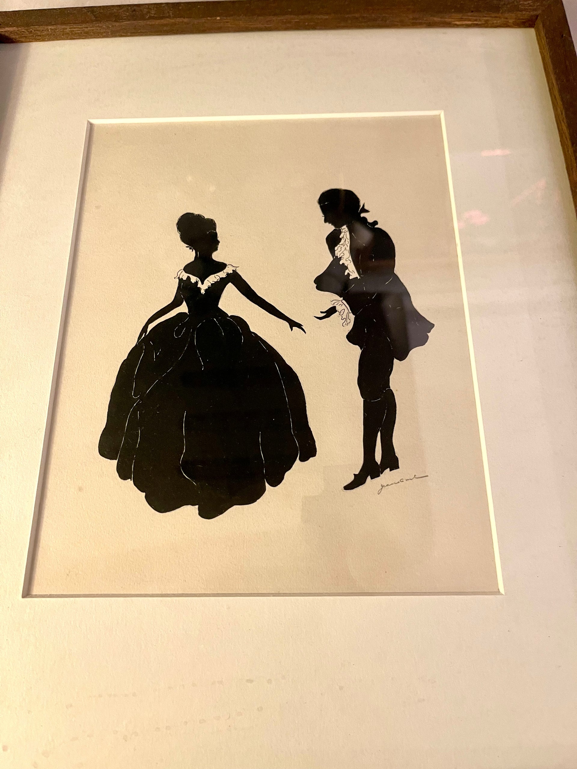 Original Brush & Pen Silhouette Signed by Artist