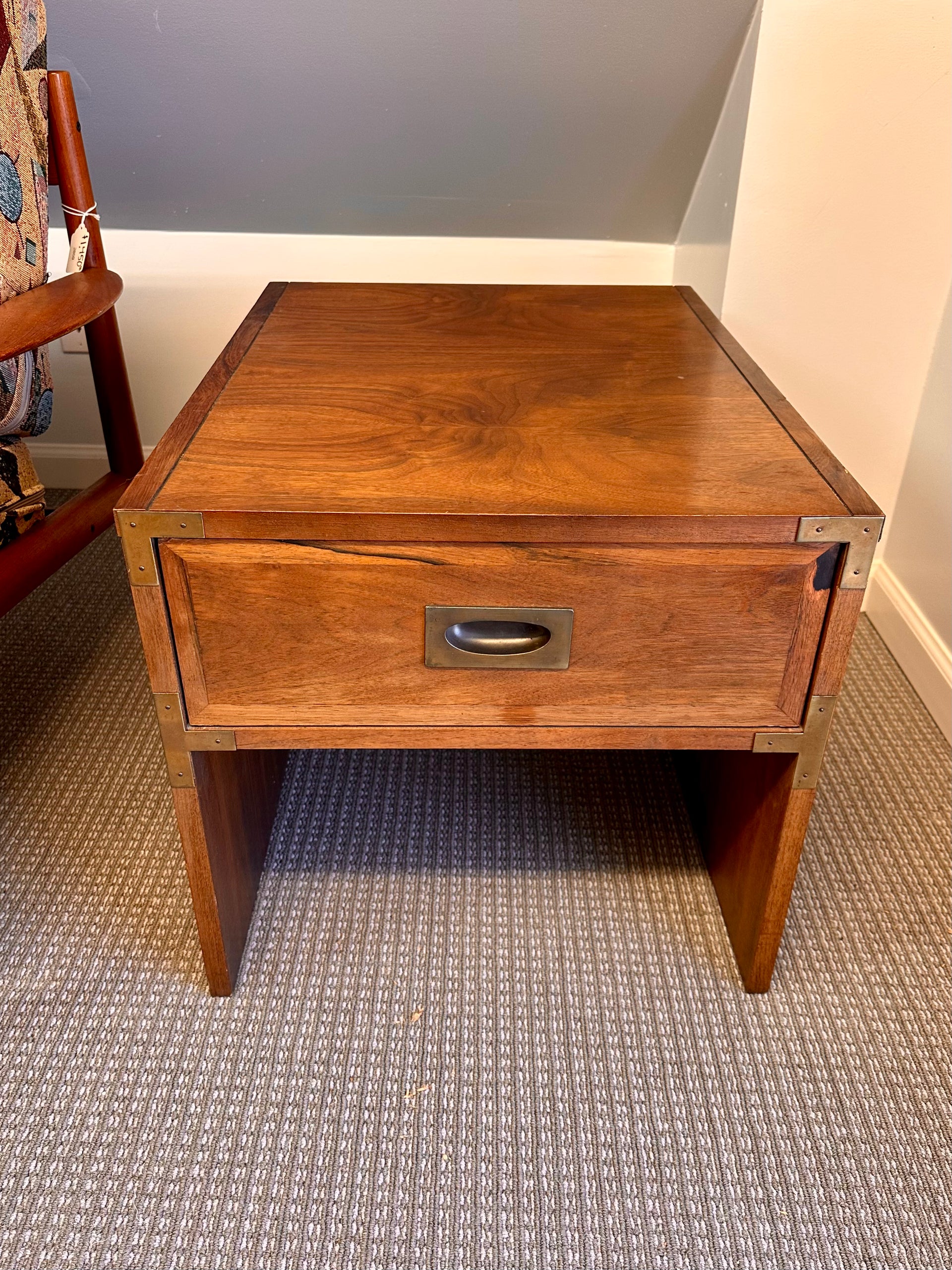 Midcentury Modern Walnut and Rosewood Side Table