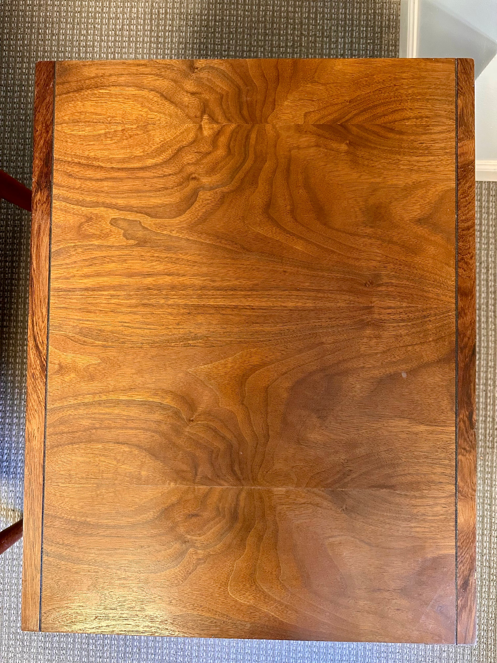 Midcentury Modern Walnut and Rosewood Side Table