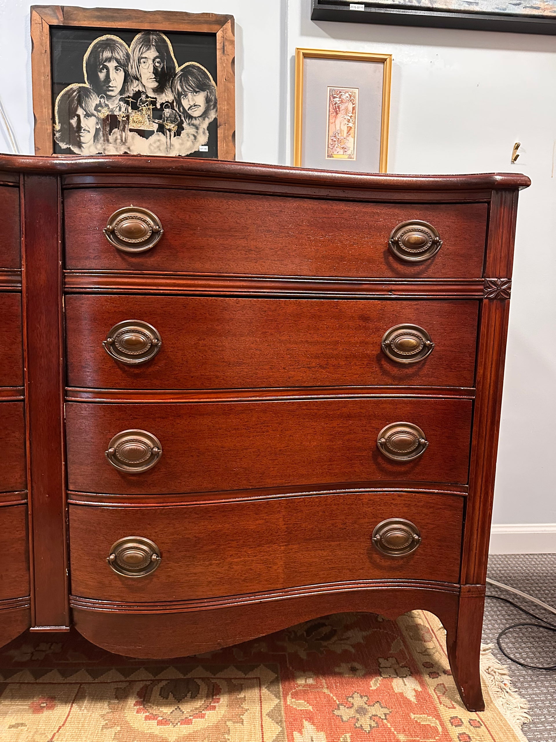 Large Antique Cherry Dresser