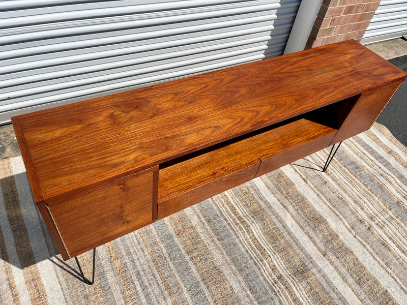 Danish Modern Teak Custom Console Table