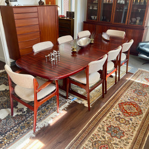 Eric Buch/Skovby Scandinavian Modern Rosewood Dining Set