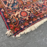 Antique Persian Heriz Handwoven Tribal Rug