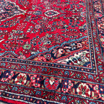 Antique Persian Red and Navy Area Rug