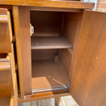 Mid Century Modern Walnut Bassett Credenza & Hutch