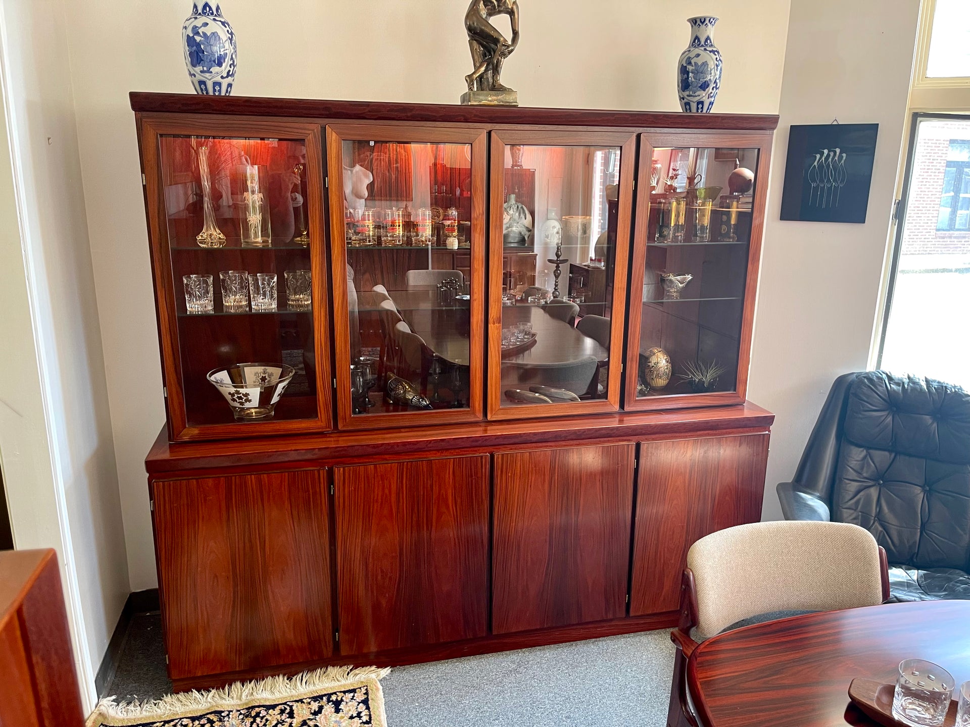 Skovby Rosewood Sideboard & Hutch