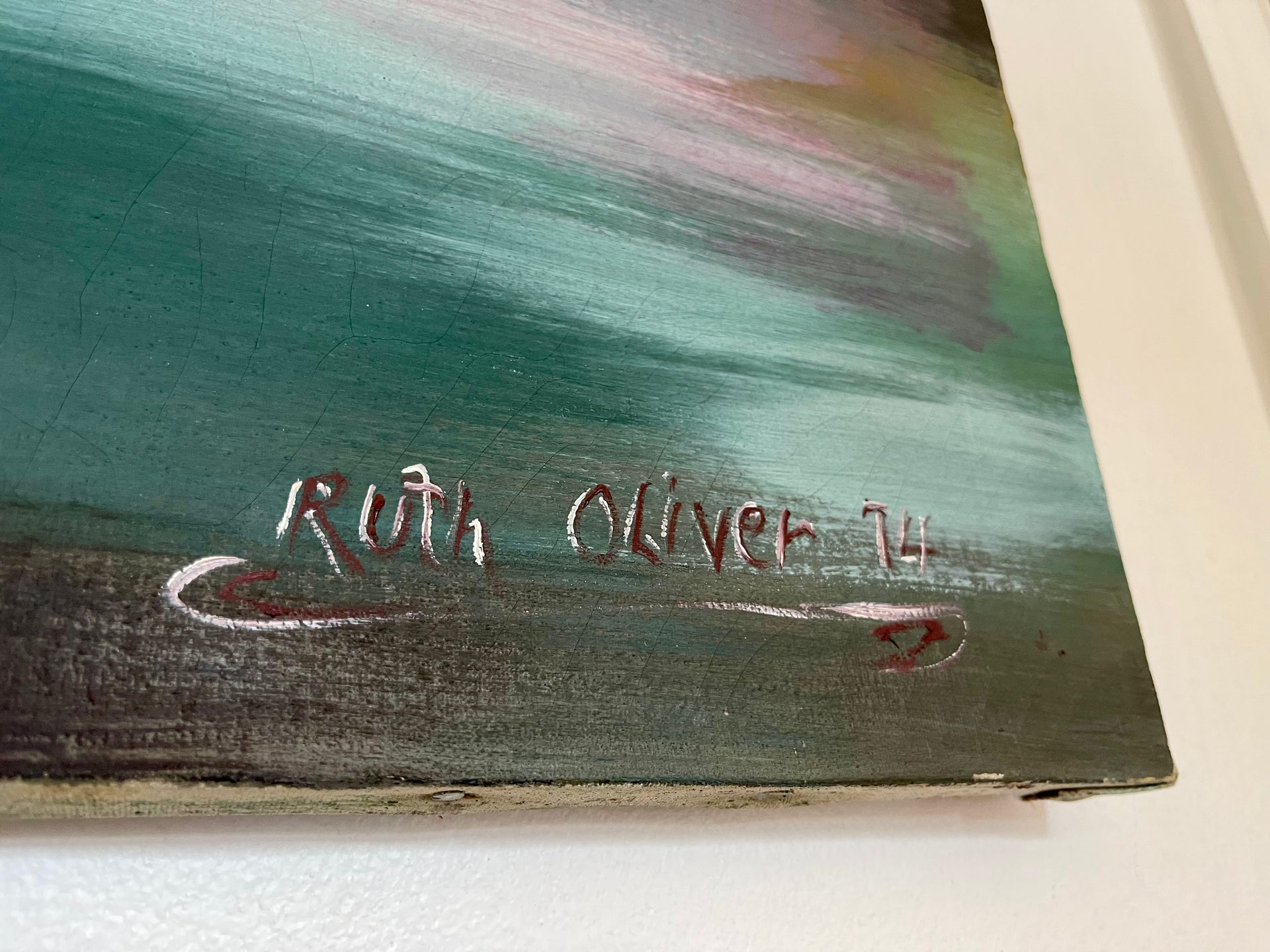 Ruth Oliver 74 River Lilies Painting