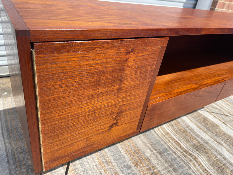 Danish Modern Teak Custom Console Table