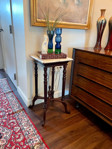 Marble Pedestal or Side Table