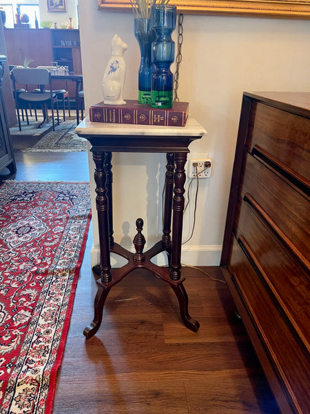 Marble Pedestal or Side Table