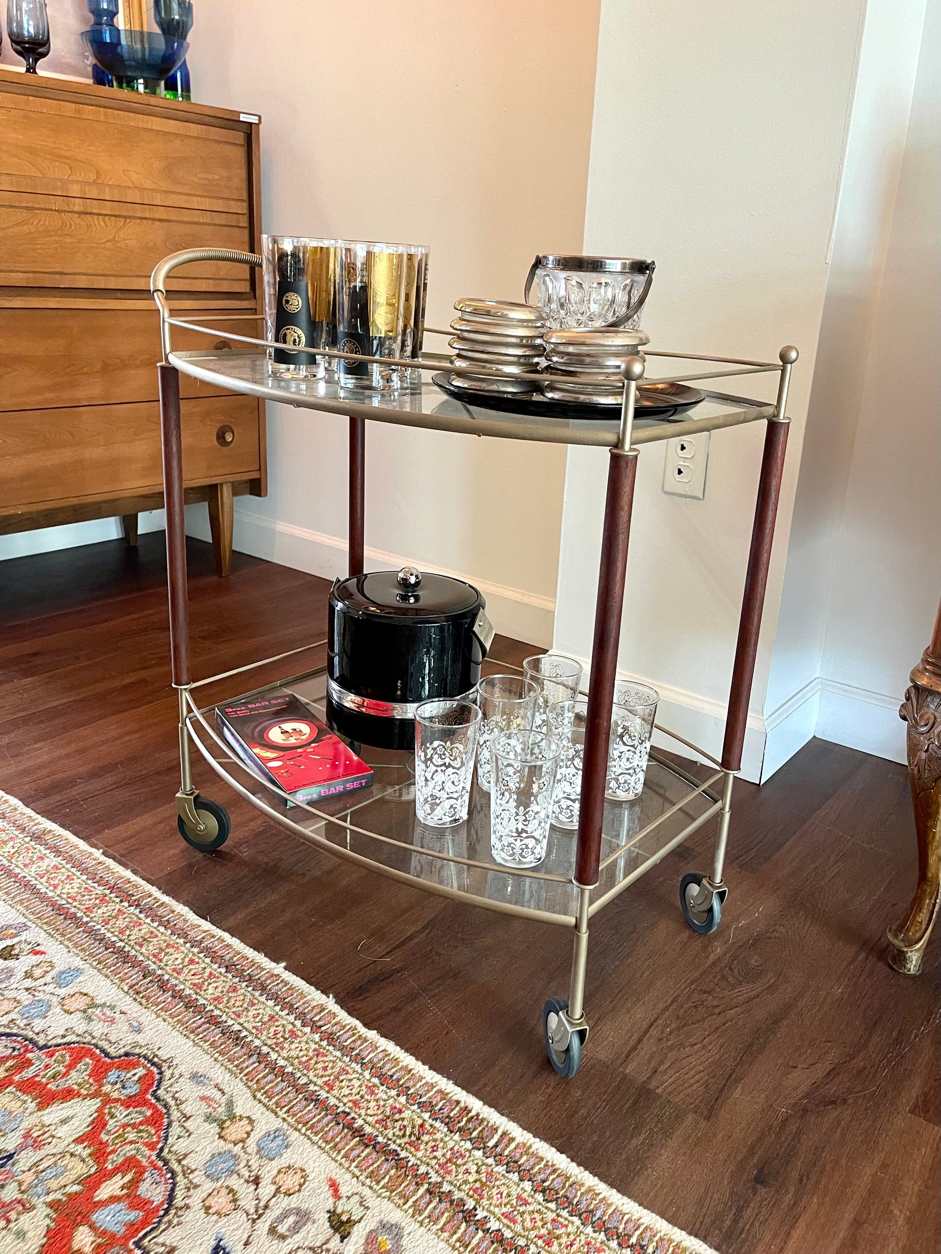 Vladimir Kagan Style Bar Cart