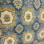 Hand-knotted Oriental Blue and Yellow Rug