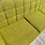 Mid Century Modern Kroehler Green Tweed Sofa