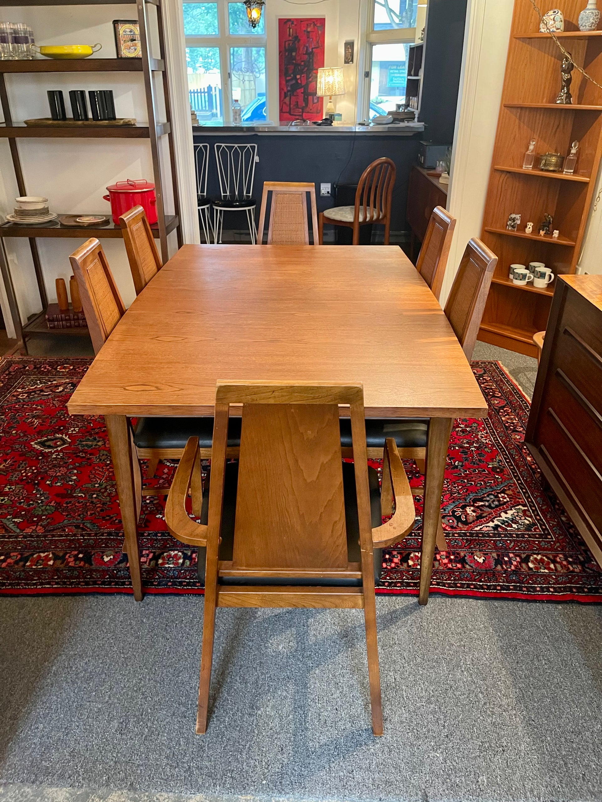 Hooker Furniture Co. Mid Century Modern Dining Set