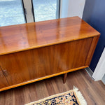 Sven Larsen for Faarup Mobelfabrik Tambour Door Credenza