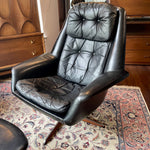 H.W. Klein for Bramin Leather Armchair and Ottoman