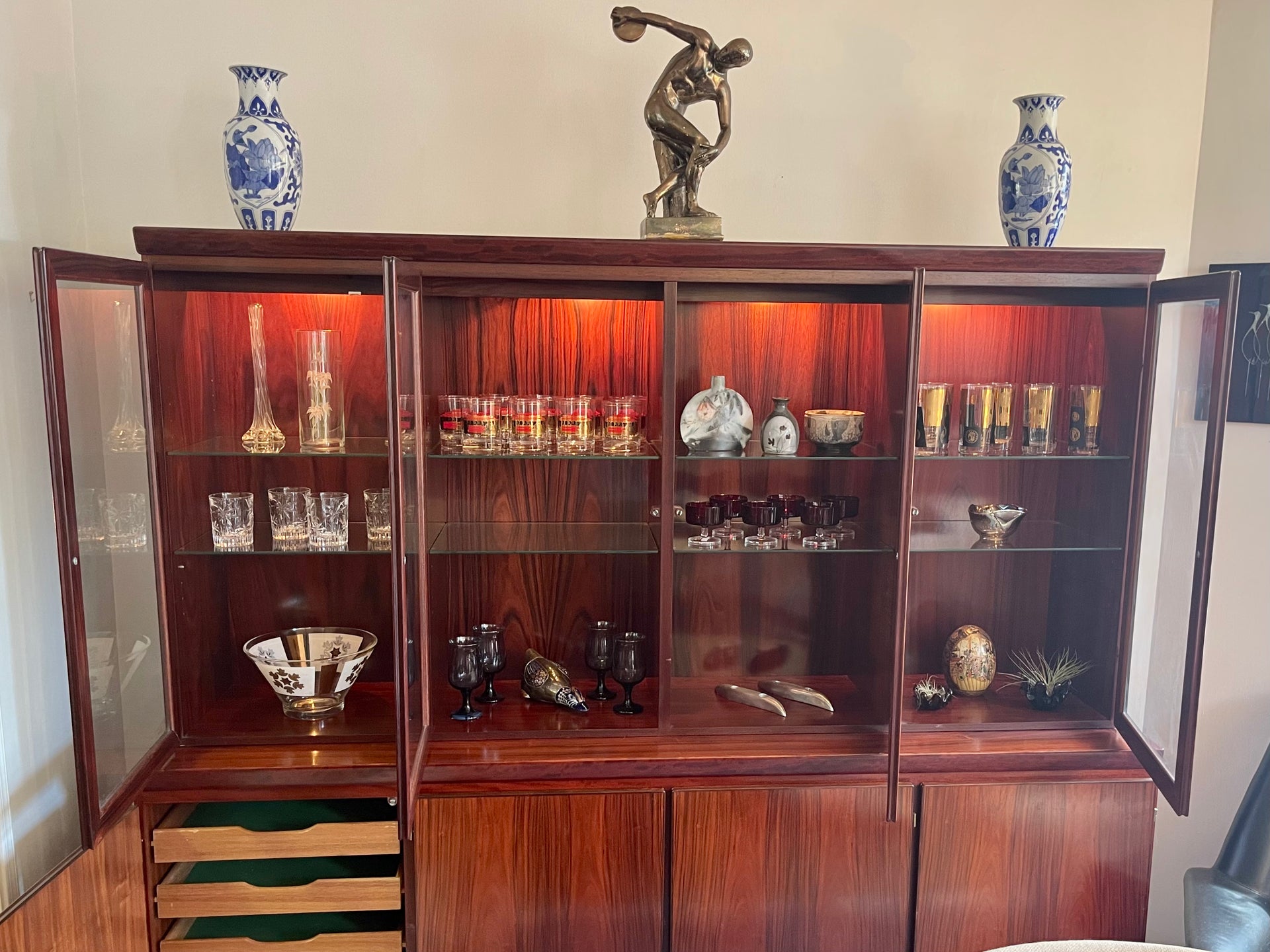 Skovby Rosewood Sideboard & Hutch