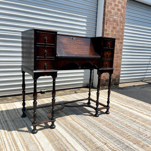 Antique Baroque Mahogany Spinet Desk