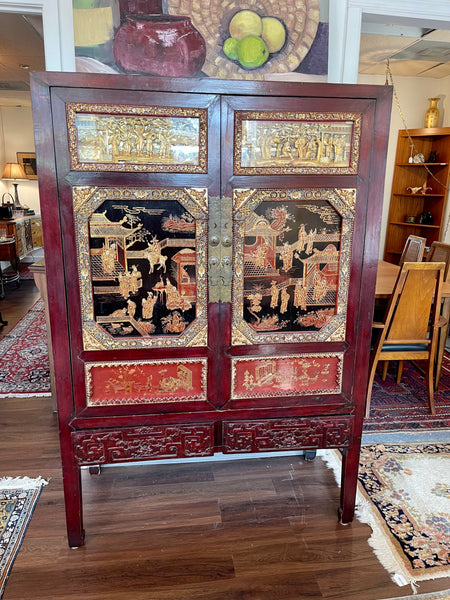 Qing Dynasty Style Chinese Cabinet