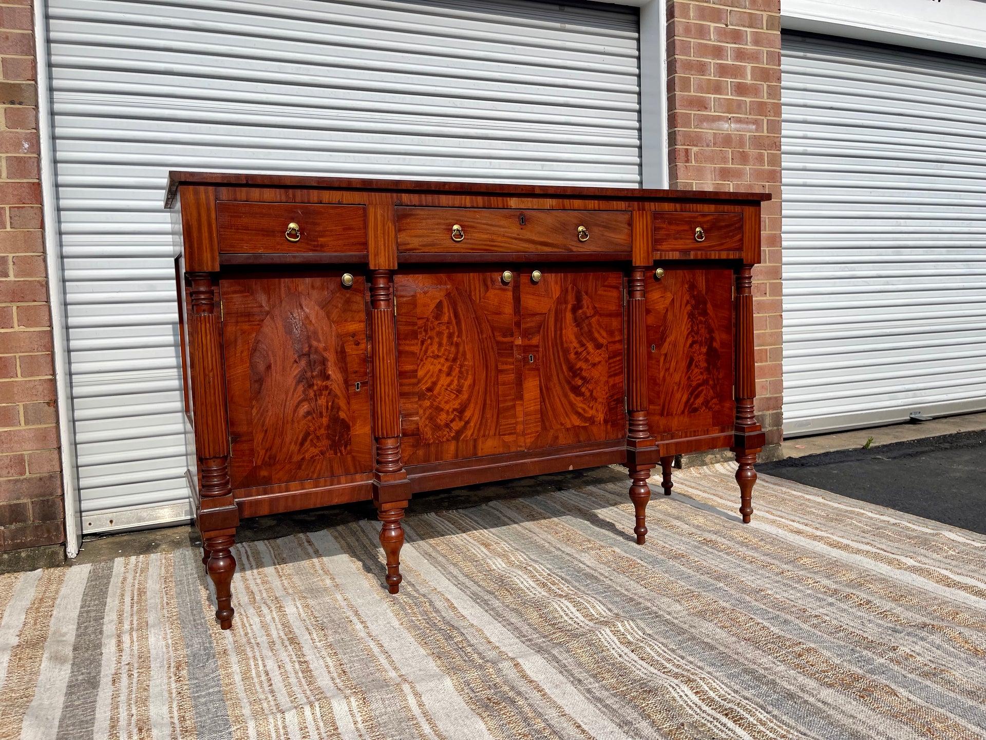 19th Century Antique American Handmade Sideboard