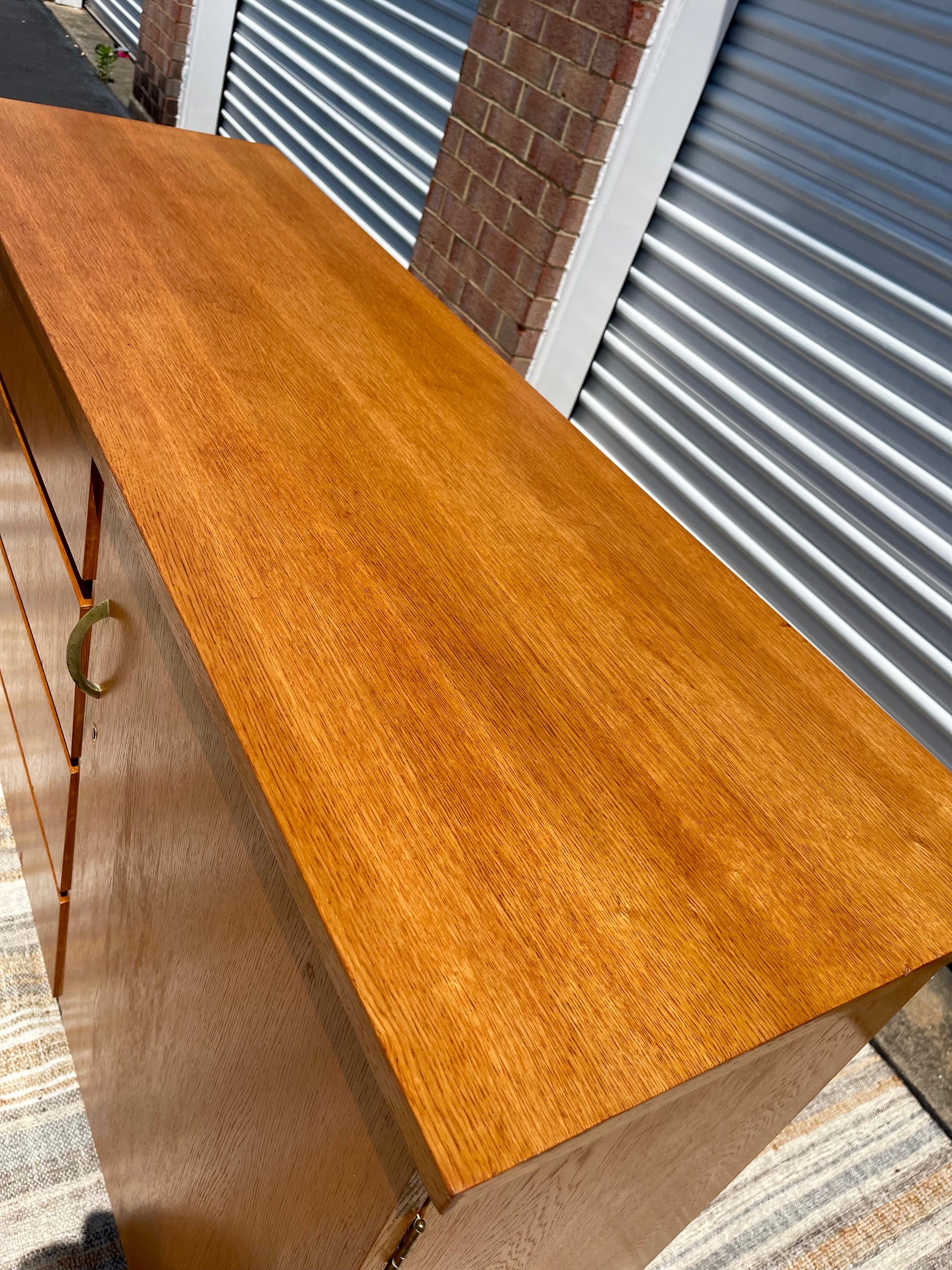 Mid Century Pecan Sideboard