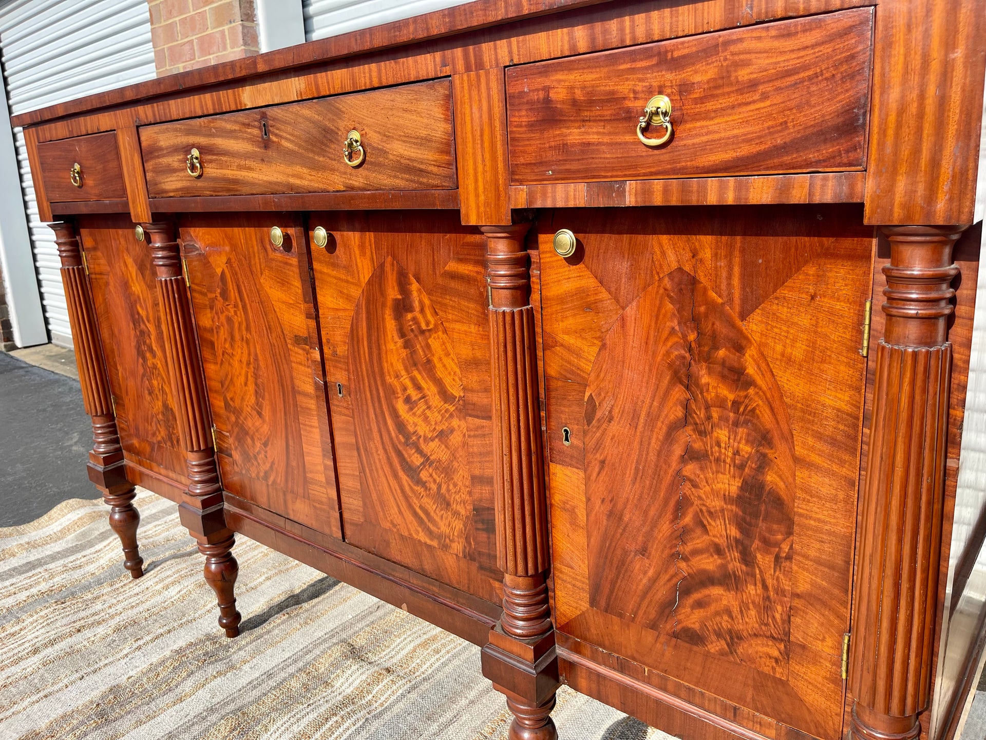 19th Century Antique American Handmade Sideboard