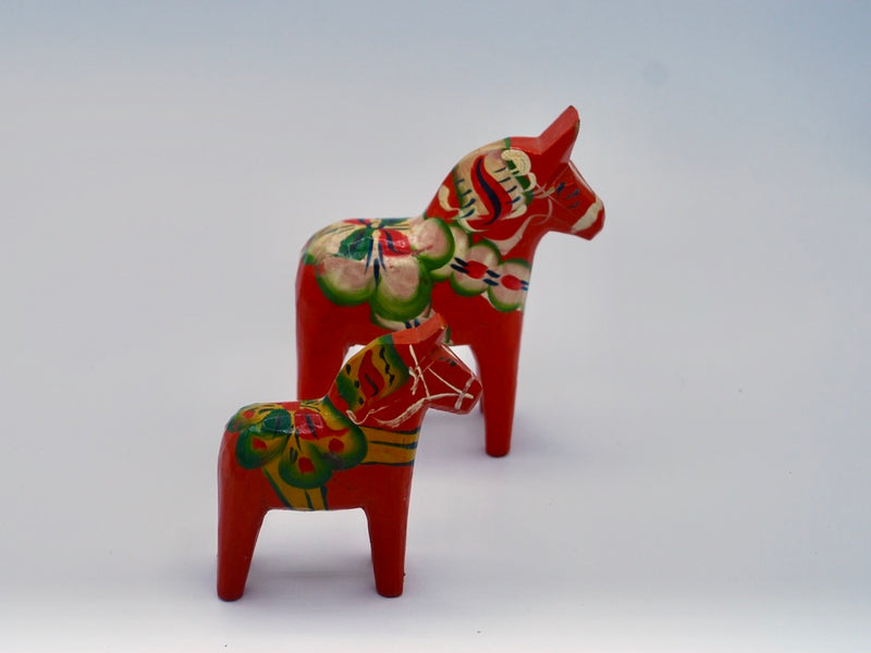 Pair of Hand Painted Wood Horses