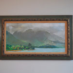 Mid Century Modern Tropical Oil on Canvas