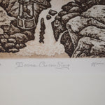 "Doves Ascending" William and Judith Cox Woodprint