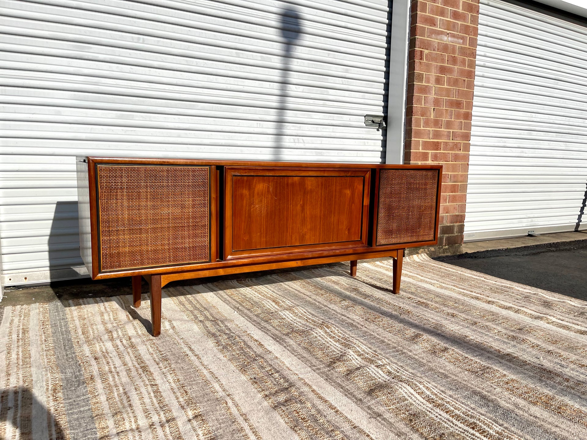 Drexel Declaration Walnut Stereo Console