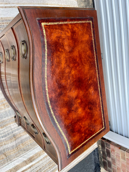 American Empire Leather Topped Chest of Drawers