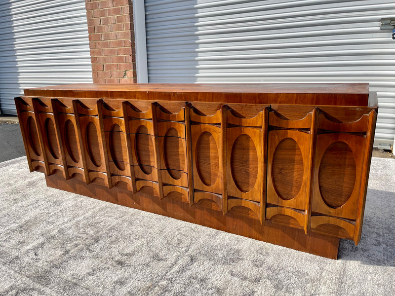 Tobago of Canada Brutalist Credenza and Hutch