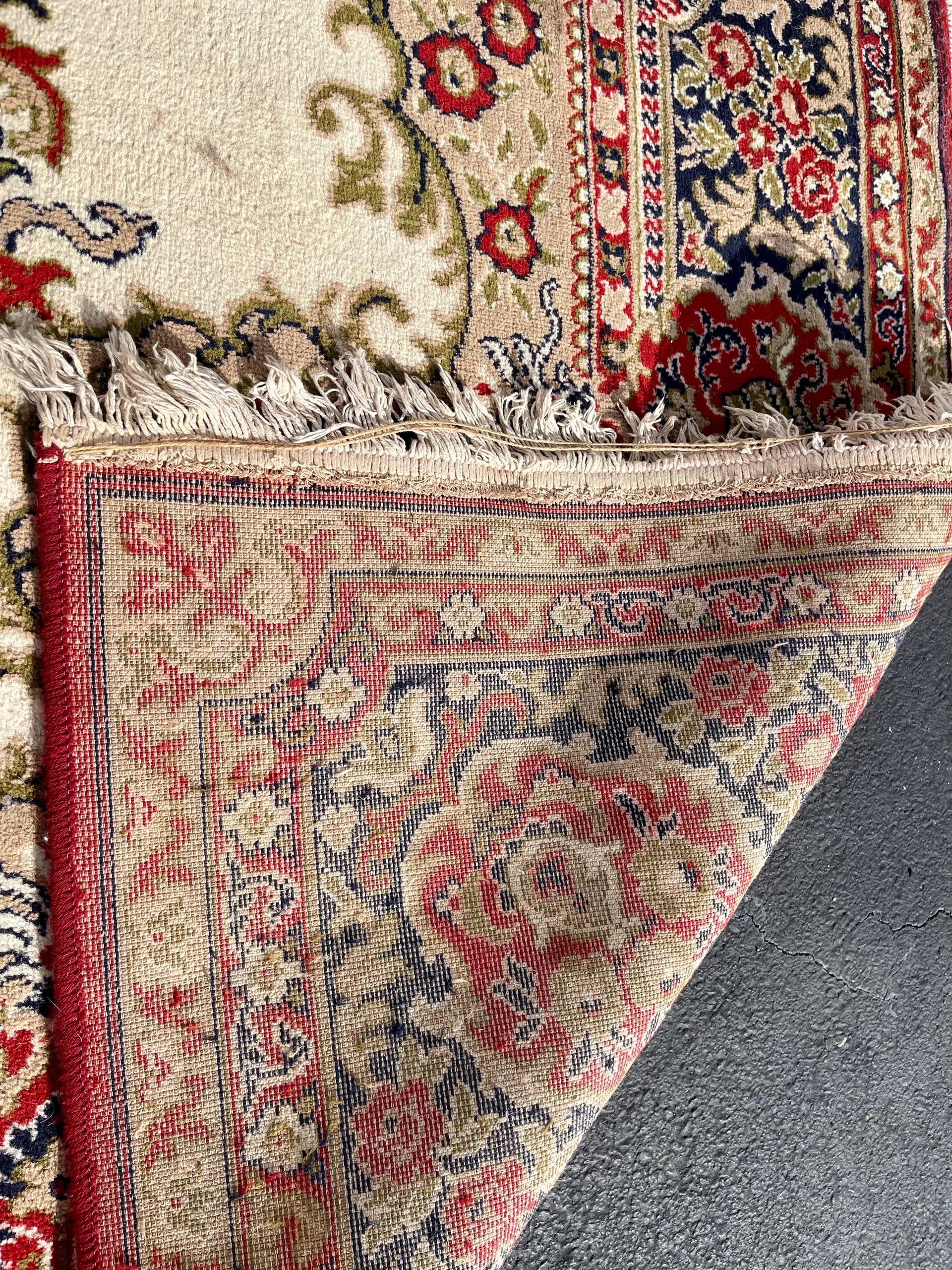 Vintage Machine Woven Persian Rug