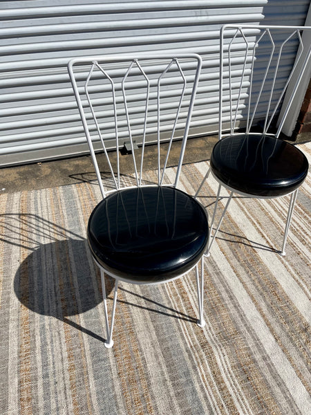 Antarreni Wrought Iron Chairs in the Style of Salterini