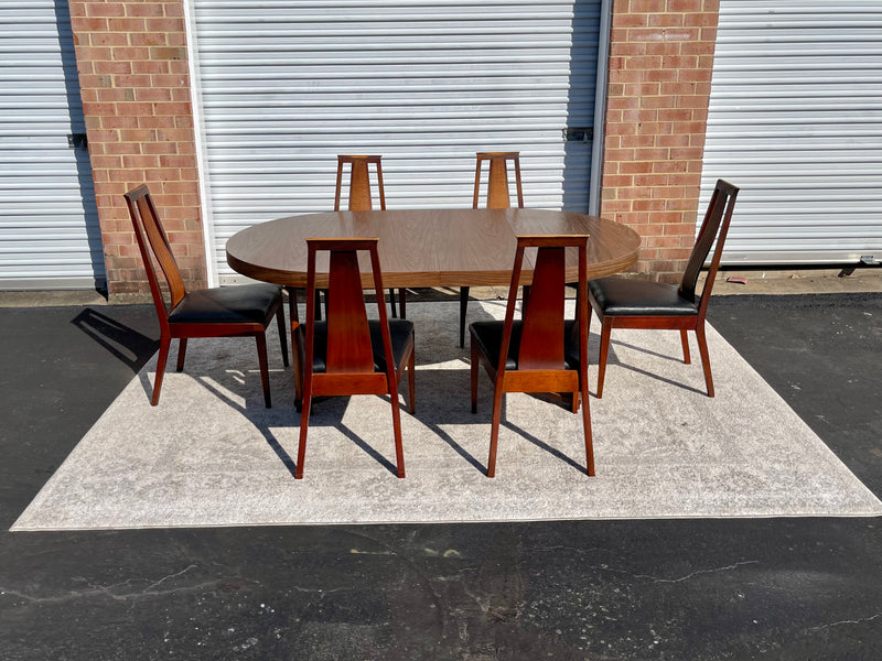 American of Martinsville Caned Dining Set