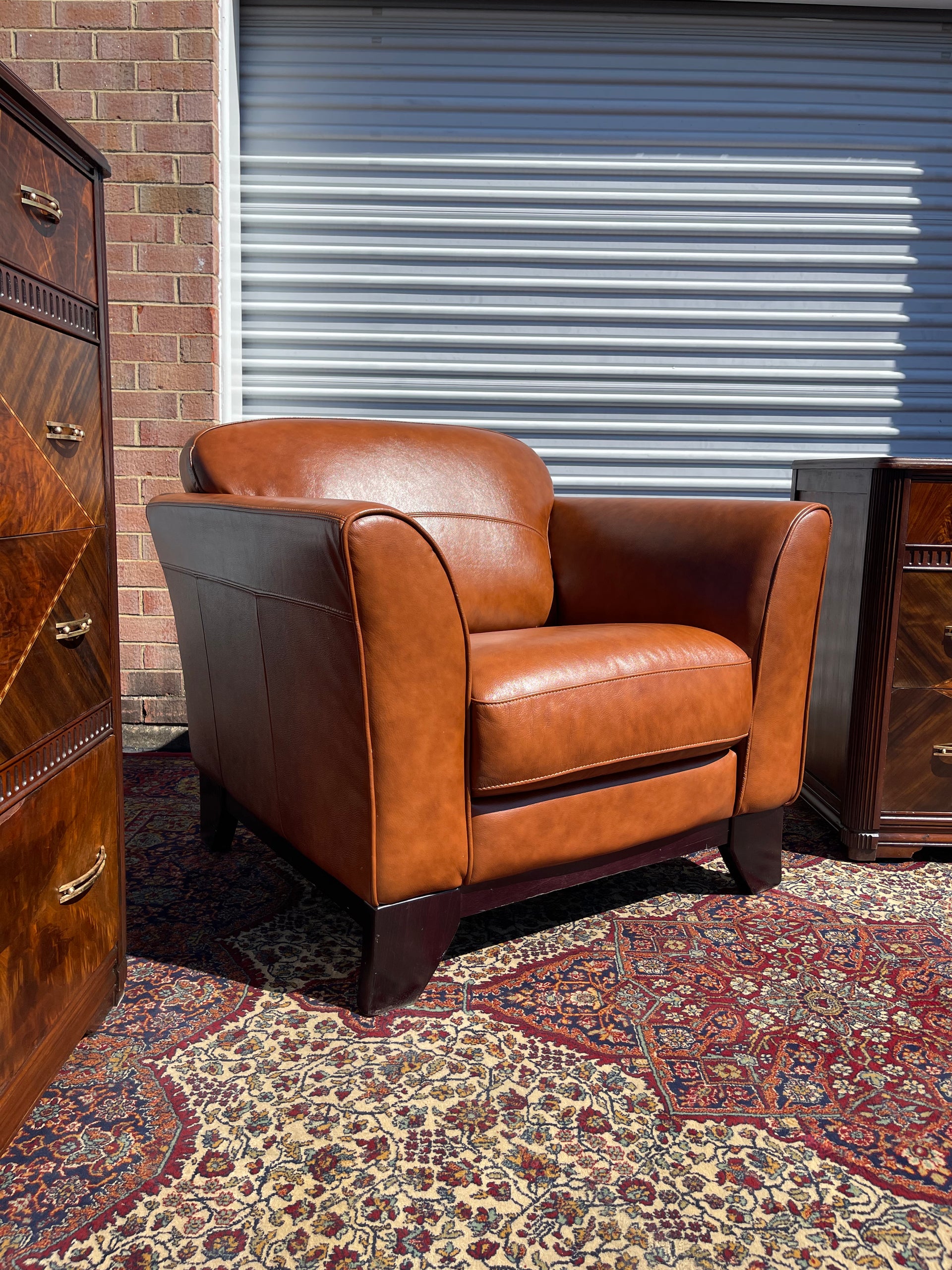 Divani Italian Overstuffed Armchair