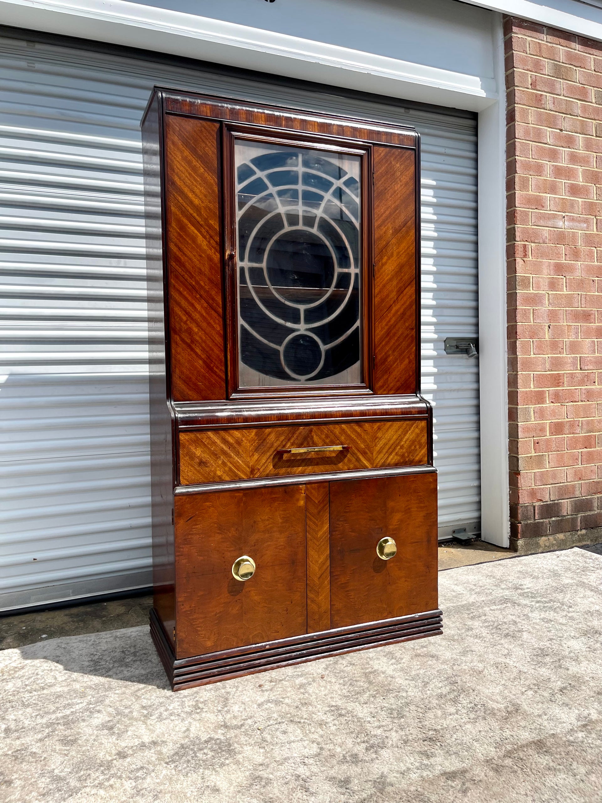 Art Deco Petite China Cabinet