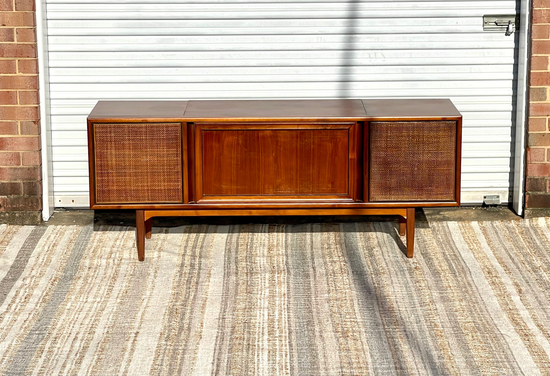 Drexel Declaration Walnut Stereo Console