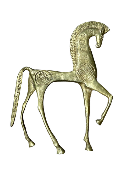 Etruscan Bronze Horse Statue by Francesco Simoncini in the Style of Frederick Weinburg