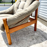 Domino Møbler Teak Armchair and Ottoman