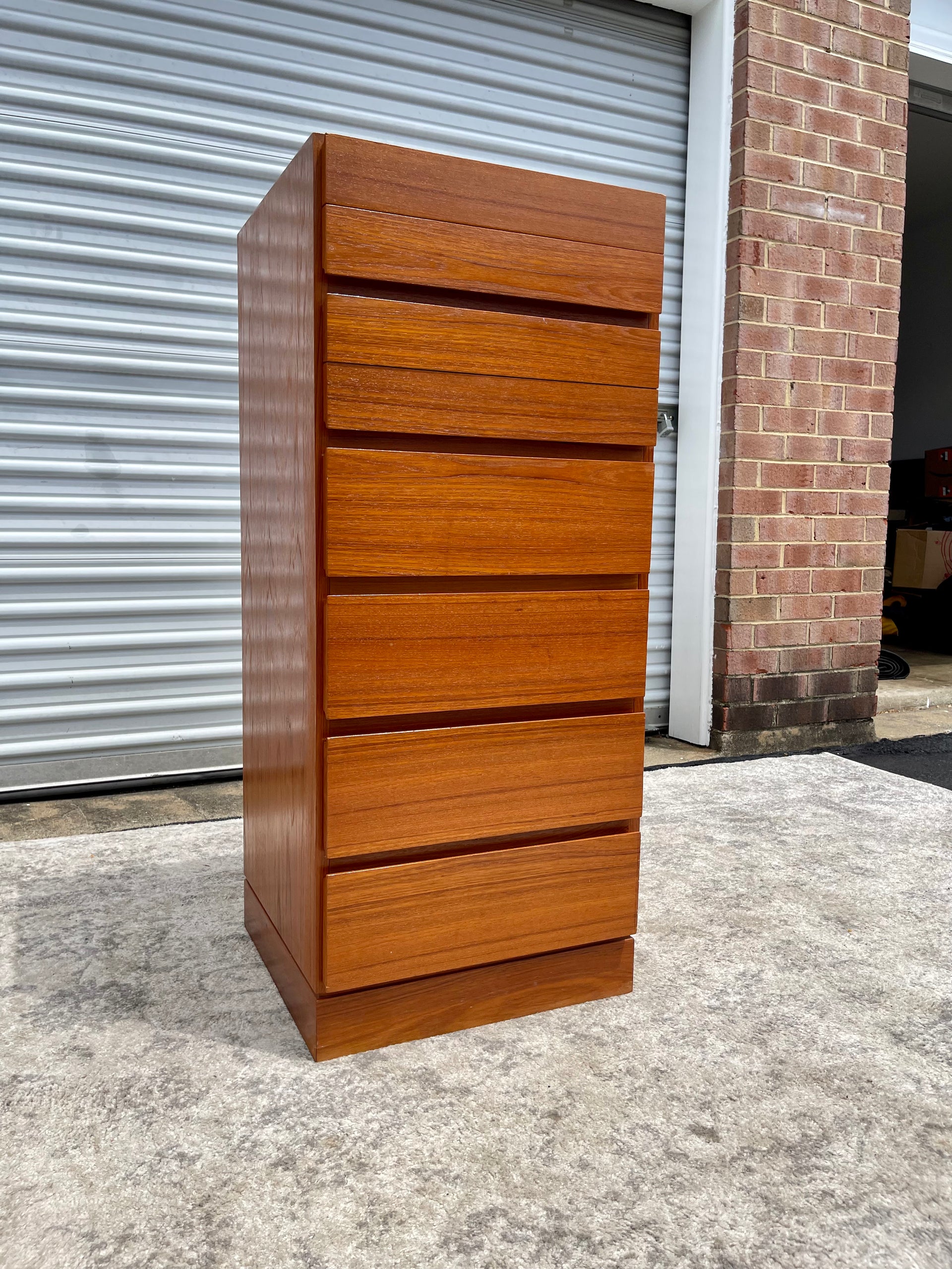 Mid Century Teak Lingerie Drawer Chest Dresser Arne Wahl Ivensen For Vinde Mobelfabrik