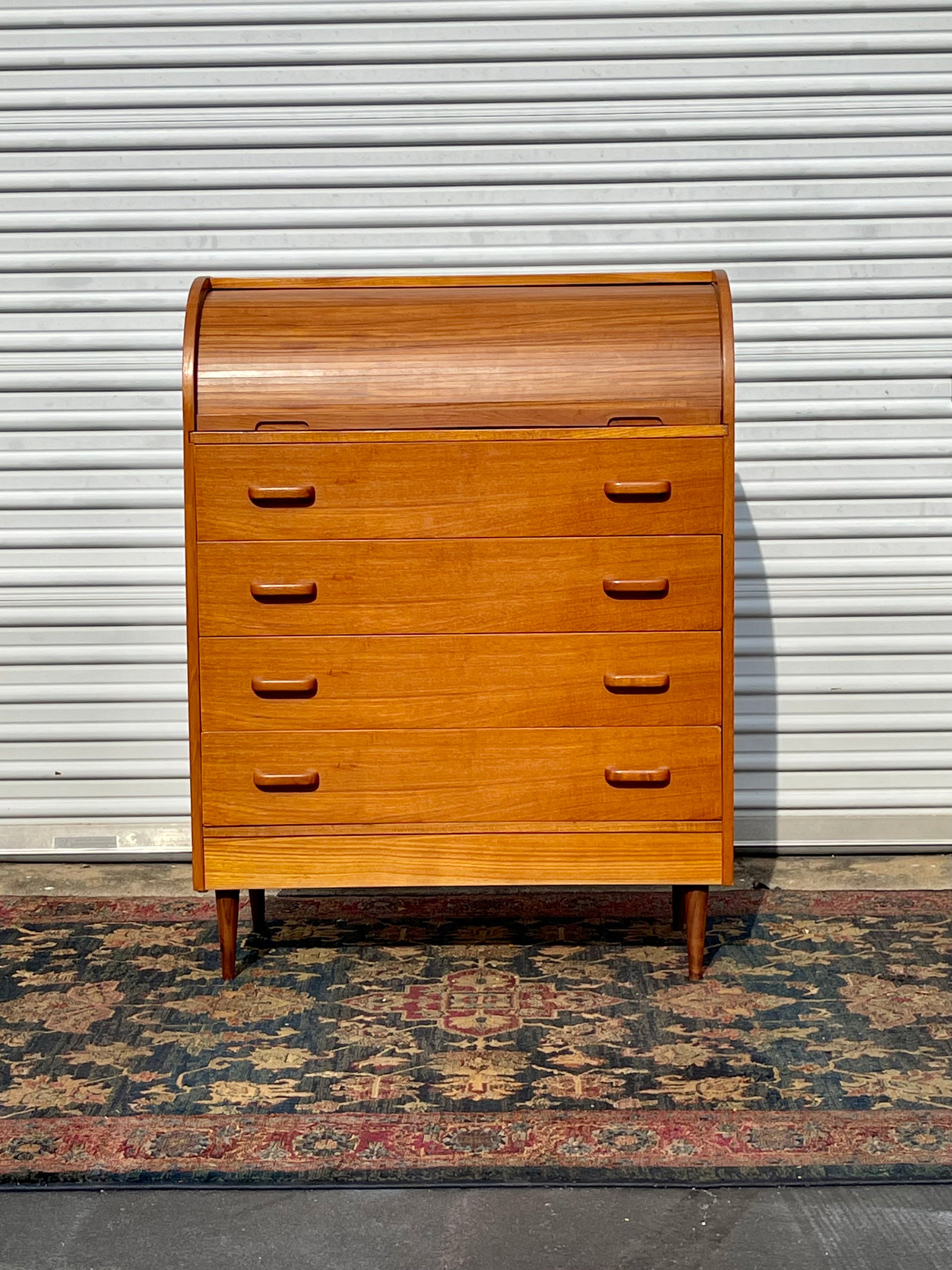 Danish Modern Teak Secretary Dresser