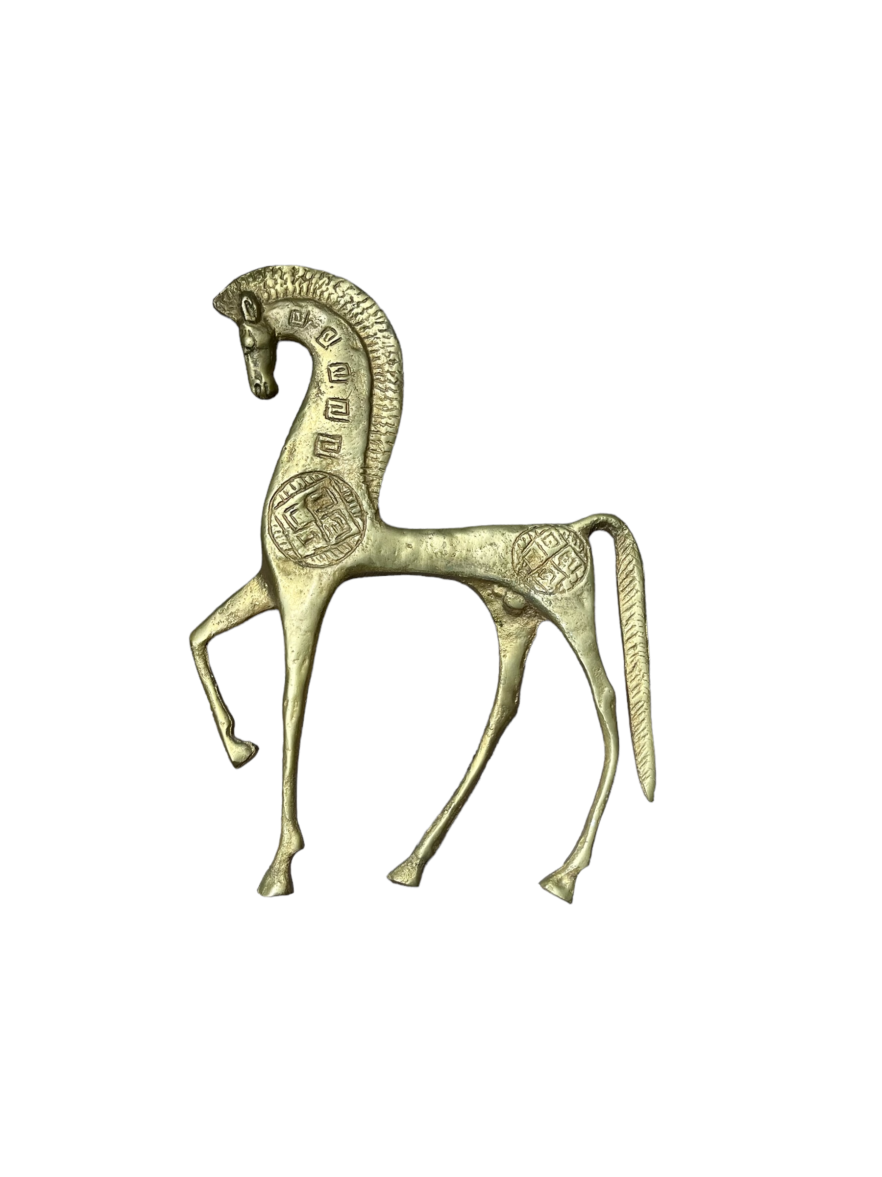 Etruscan Bronze Horse Statue by Francesco Simoncini in the Style of Frederick Weinburg