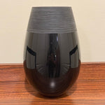 Hand Blown Black Glass Vase