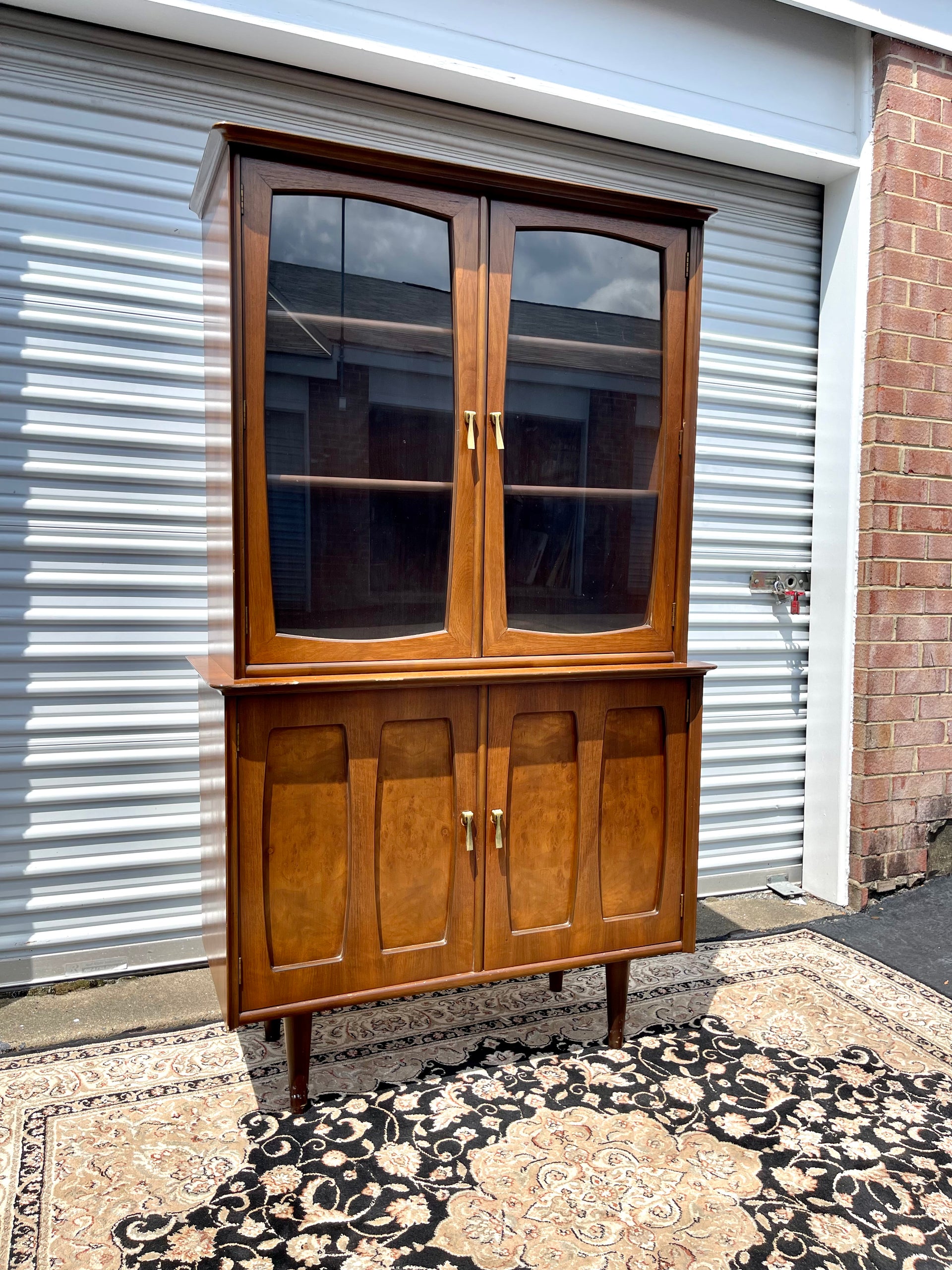 Mid Century Petite China Cabinet