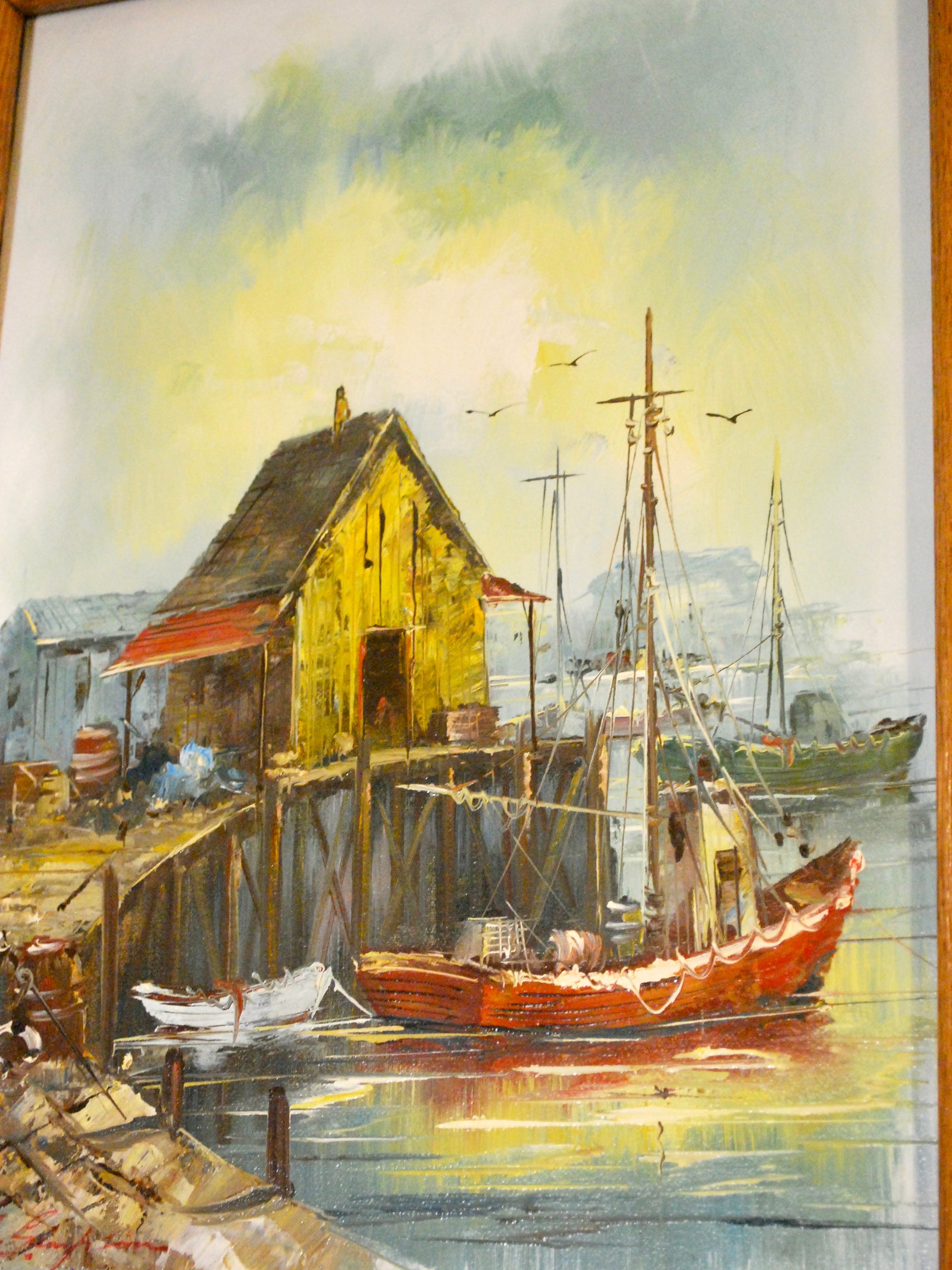 Signed Midcentury Oil on Canvas
