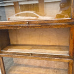 Antique Tiger Oak Four Stack Barrister Bookcase