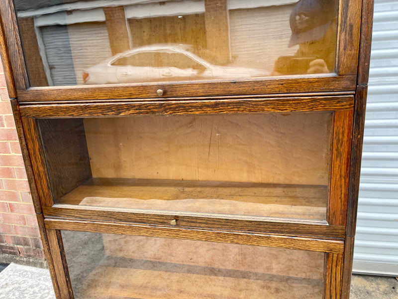 Antique Tiger Oak Four Stack Barrister Bookcase Magpie Reclamations